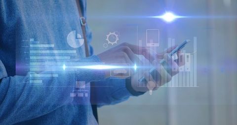 Digital Connectivity and Business Growth with Smartphone Technology - Download Free Stock Images Pikwizard.com