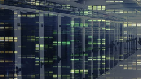 Digital Data Processing Over Modern Servers Animation