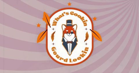 Whimsical Fox Mascot in Tuxedo with Retro Design Emblem