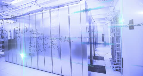 Mathematical Algorithms Transforming Data Server Room