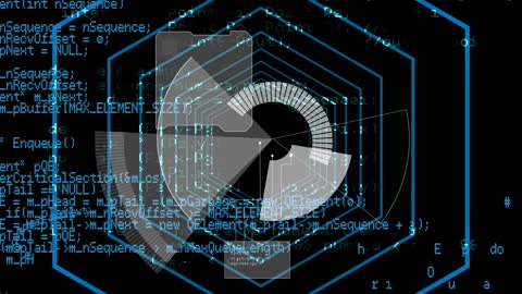 Digital Data Processing Amidst Futuristic Virtual Interface