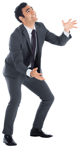 Smiling Biracial Businessman Gesturing on Transparent Background - Download Free Stock Videos Pikwizard.com