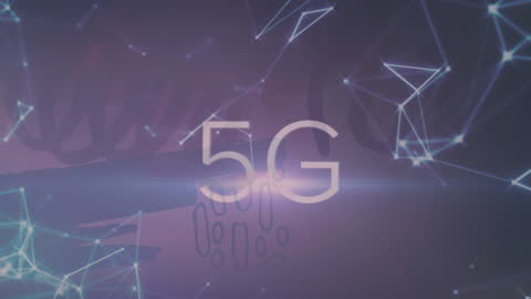 Abstract 5G Technology Motion Graphics Background