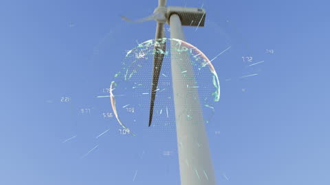 Wind Turbine with Floating Digital Interface Concept