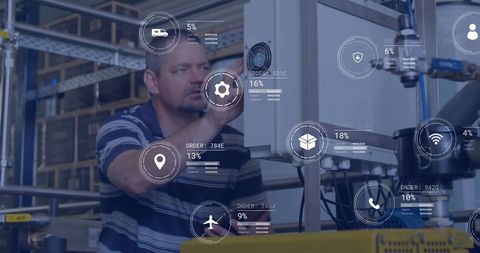 innovative technology in industrial manufacturing environment - Download Free Stock Images Pikwizard.com