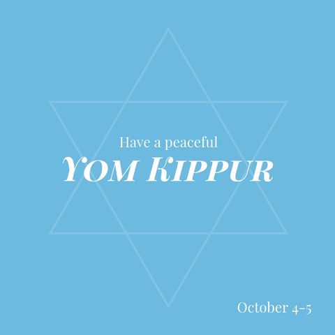 Peaceful Yom Kippur Greeting with Star of David - Download Free Stock Templates Pikwizard.com