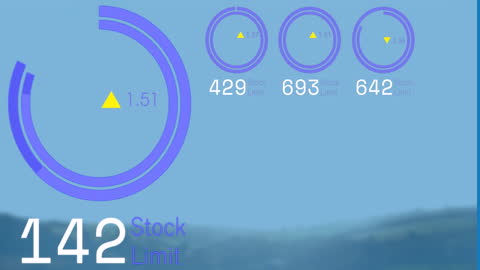 Digital Interface Dashboard with Transparent Data Visualizations
