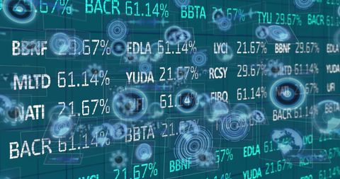 Abstract Global Data Processing and Analytics Visualization