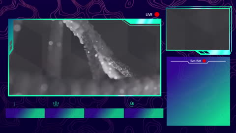 Animated DNA Strand with Digital Data Interface Theme