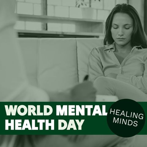 awareness and support for world mental health day - Download Free Stock Templates Pikwizard.com