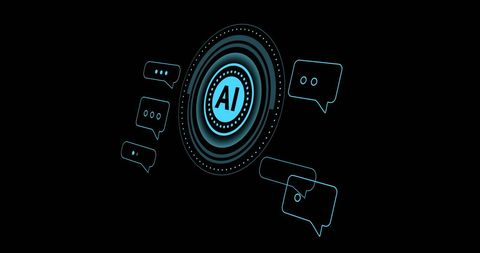 artificial intelligence digital communication interface - Download Free Stock Images Pikwizard.com