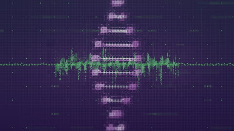 Digital Matrix DNA Strand with Data Visualization