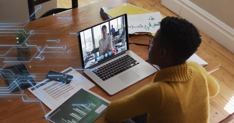 Virtual Meeting with Digital Connections and Networking Concept - Download Free Stock Images Pikwizard.com