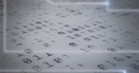 Digital Interface with Binary Code and Data Processing - Download Free Stock Images Pikwizard.com