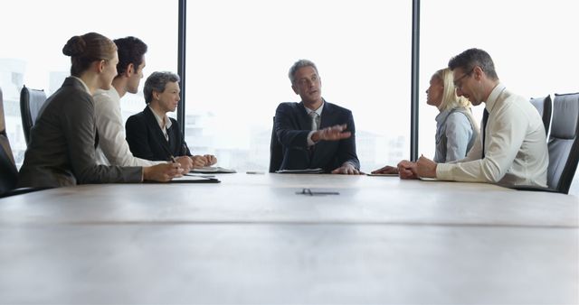 Business Meeting in Modern Conference Room with Executives - Download Free Stock Images Pikwizard.com