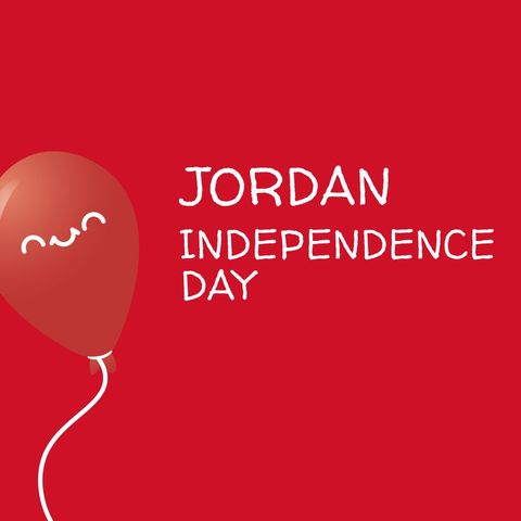 Jordan Independence Day Celebration with Smile Balloon