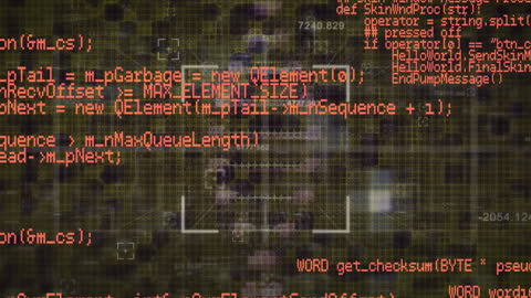 Futuristic Data Processing with Spinning DNA Strand Animation