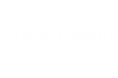 Baking contests text on transparent background