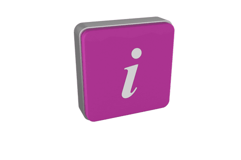 Purple Info Cube with White Eye on Transparent Background - Download Free Stock Videos Pikwizard.com