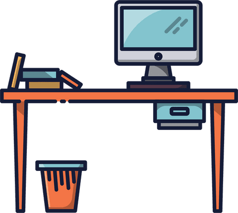 miniature transparent desk setup with books and computer - Download Free Stock Videos Pikwizard.com