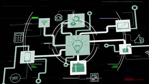 Innovative Digital Network Technology Background