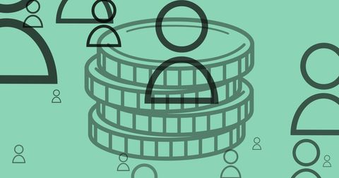 Abstract Concept of Global Business and Financial Growth