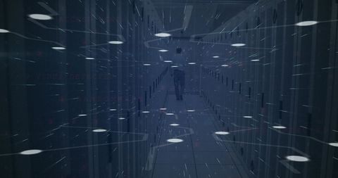 Complex Data Streams and Secure Network in Data Center - Download Free Stock Images Pikwizard.com