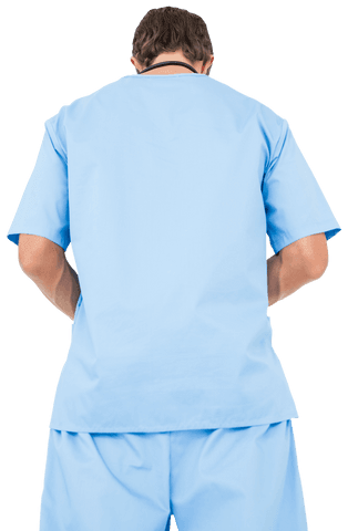 Back View of Doctor Standing on Transparent Background - Download Free Stock Videos Pikwizard.com