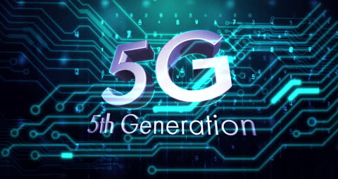 Digital Animation Showcasing 5G Technology and Networking