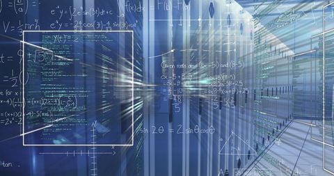 Digital Data Processing with Mathematical Calculations - Download Free Stock Images Pikwizard.com