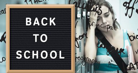 Stressed Student Returning for New School Year