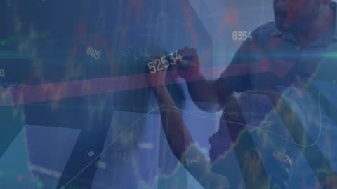 School and Finance Concept Overlay with Teacher and Student