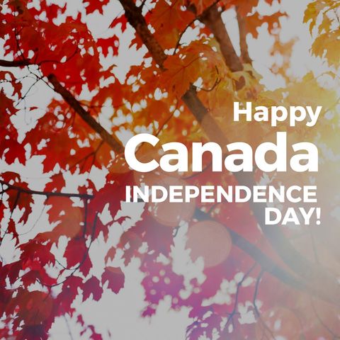 canada independence day celebration with maple leaves - Download Free Stock Templates Pikwizard.com