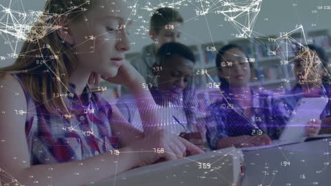 Overlay of Technological Network Over Students in Classroom Environment