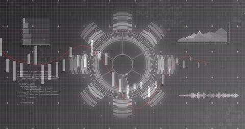 Digital Financial Data Processing with Graphical Analytics - Download Free Stock Images Pikwizard.com