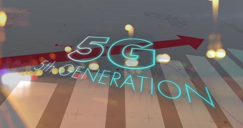 5g technology and global networking concept