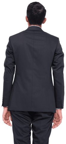 Businessman standing with transparent background turning away