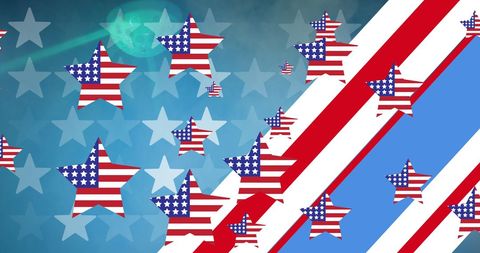 Patriotic American Stars and Stripes Digital Artwork - Download Free Stock Images Pikwizard.com