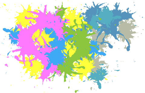 vibrant colorful blots with copy space on transparent background - Download Free Stock Videos Pikwizard.com