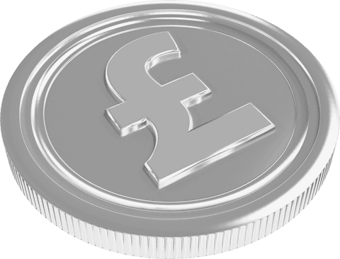 Transparent Silver Pound Coin Digital Illustration - Download Free Stock Videos Pikwizard.com