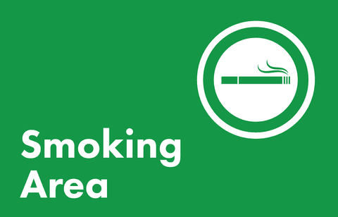 Smoking Area Sign with Icon on Transparent Background - Download Free Stock Videos Pikwizard.com