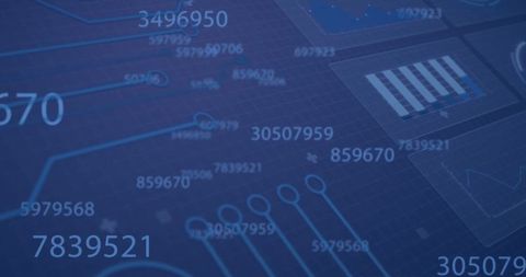 Digital Data Flow with Futuristic Statistics Overlay - Download Free Stock Images Pikwizard.com