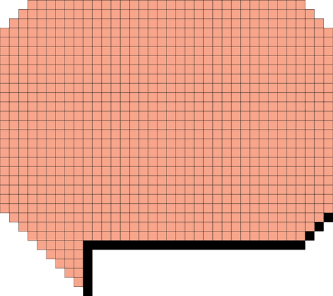 Transparent pink speech bubble icon for communication design
