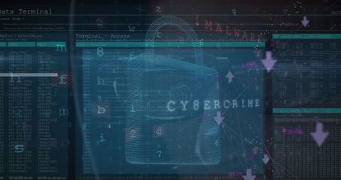 Cybercrime and Data Breach Concept with Digital Padlock - Download Free Stock Images Pikwizard.com