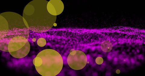 Vibrant Abstract Lights with Purple and Yellow Bokeh Effect - Download Free Stock Images Pikwizard.com