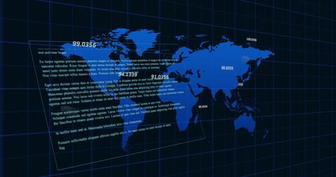 Global Data Visualization on Digital Interface Pane - Download Free Stock Images Pikwizard.com