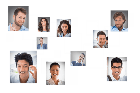 transparent network of diverse colleagues connecting online - Download Free Stock Videos Pikwizard.com