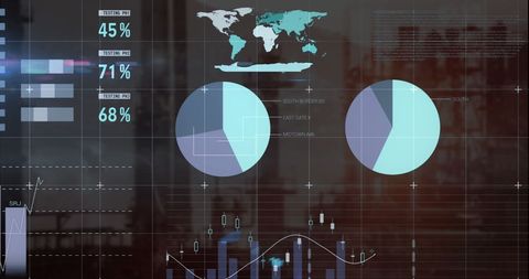 Futuristic Data Analytics Visualization with Global Interface - Download Free Stock Images Pikwizard.com