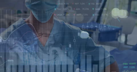 Medical Professional Analyzing Virtual Data