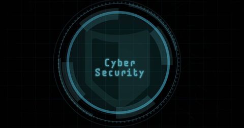 Cyber Security Shield Icon on Digital Interface - Download Free Stock Images Pikwizard.com